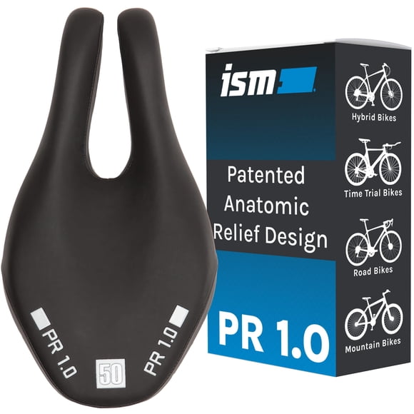 Asiento de bicicleta ISM PR Series Anatomic Relief para bicicletas híbridas