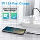 thumbnail image 4 of Cable USB a USB C HALIHALL, paquete de 3 m, nailon trenzado de primera calidad, 4 of 8