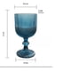 thumbnail image 3 of Set de 6 Copas de Vino de Cristal Azul (300 ml), 3 of 3