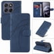 thumbnail image 1 of Funda tipo cartera con tapa para Motorola MOTO G77 5G con tarjetero, soporte y cubierta magnética Azul, 1 of 4