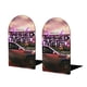 thumbnail image 1 of Twisted Metal Sujetalibros decorativos temáticos, tope para estantería con base antideslizante, uso dual para hogar y oficina - 2 piezas, 1 of 6