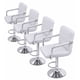 thumbnail image 2 of Pack 4 Sillas de Bar Ajustables Con Reposabrazos | Color Gris | Giratorias 360° | Base Cromada | Estilo Moderno, 2 of 10