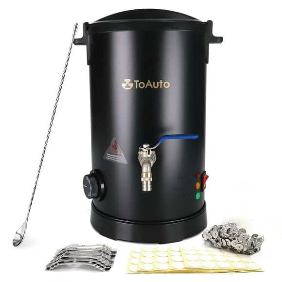 Fundidor de cera TOAUTO de 4,5 kg para hacer velas con control de temperatura