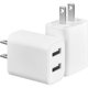 thumbnail image 1 of Cargador de pared Best Buy essentials 12 W con doble USB, paquete de 2, 1 of 3