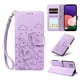 thumbnail image 4 of Funda Cartera para Samsung Galaxy A22 5G Perro Cachorro Grabado con Tarjetas Soporte Correa Morado, 4 of 6