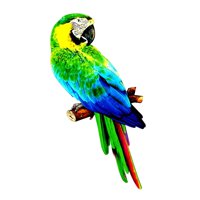 Magideal - Estatua De Estatuilla De Loro Artificial, Accesorios De Fotografía Diy, Modelo De Pájaro, Plumas, Loro, Guacamayo, Fiesta, Césped, Jardín De Jardinerí Estilo D