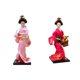 thumbnail image 1 of 2 Uds Kimono Japonés Geisha Doll Bar Adorno Artesanal Rosa Rojo Rosa, 1 of 1