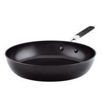 Sartén Kitchenaid, Dura, Anodizada, Antiadherente, 31 Cm, Color Negro Ónice