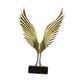 thumbnail image 3 of Estatua De águila, Escultura De Pájaro, Centros De Mesa, Escritorio, Oficina, Estatuilla De Resina, Oro Y Plata, 3 of 3