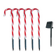 thumbnail image 1 of Set 5 Bastones De Navidad Luces Solares Navidad Jardin Hogar, 1 of 8