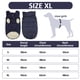 thumbnail image 2 of Chaqueta de invierno cortavientos para perros, abrigo cálido para perros, ropa para mascotas para clima frío con forro polar para perros pequeños, medianos y grandes, azul marino, 2 of 5