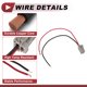 thumbnail image 5 of 1 Juego de cableado del casquillo de luz de marcha atrás para Honda Accord/Odyssey/Civic 1998-2019 No.33513S84A01 Conector de arnés de bombilla de pigtail, 5 of 7