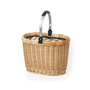 Importclick - Cesta Cooler Mimbre Aluminio 41X31X27 Cm Halbax