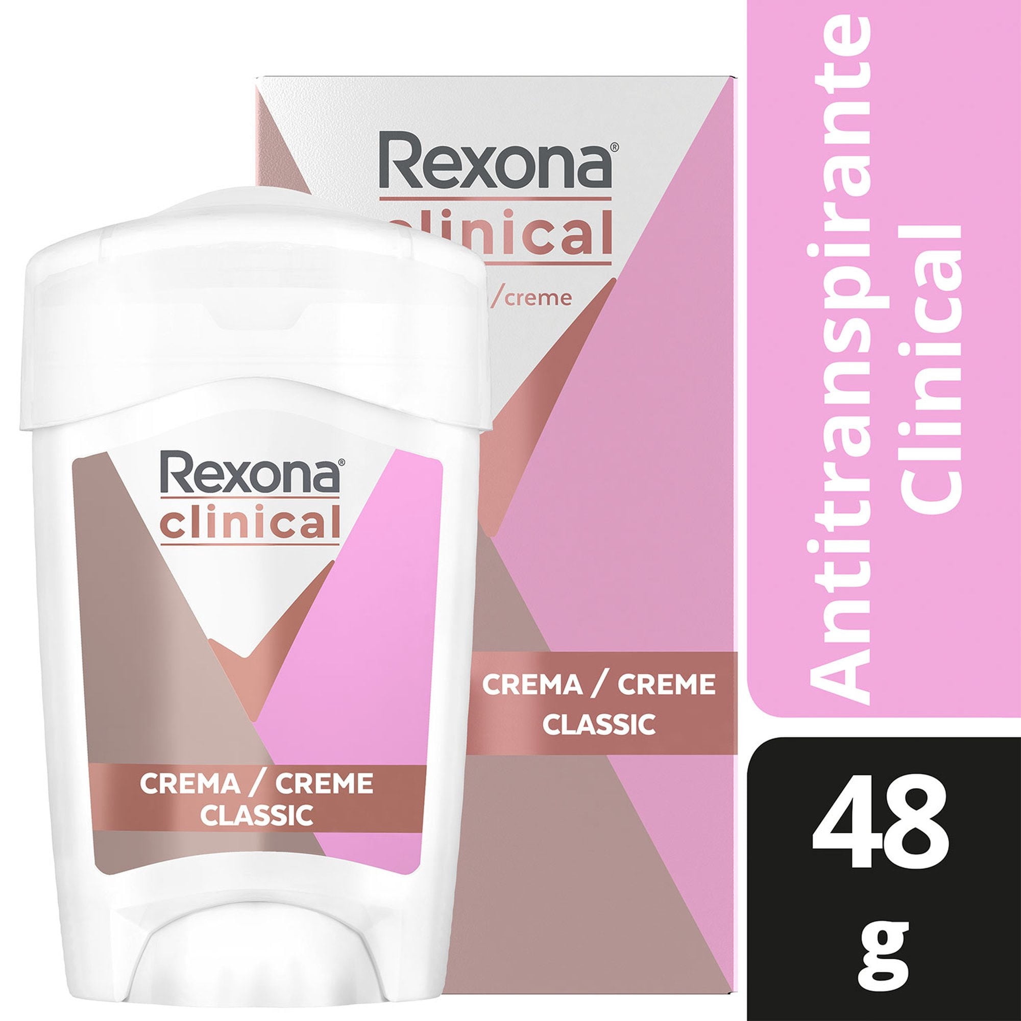 Desodorante Crema Rexona Clinical Classic Mujer