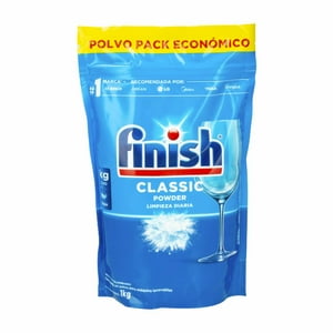 Detergente Lavavajillas Polvo Finish Pack Económico 1 Kg