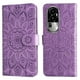 thumbnail image 3 of Funda tipo cartera FOXDOCK para OPPO Reno 10 Pro 5G , diseño girasol en relieve, cuero PU, cierre magnético, soporte y tarjetero, 3 of 5