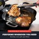 thumbnail image 4 of Sartén para asar GreenPan x Bobby Flay, hierro fundido, presazonada, 28 cm, 4 of 9