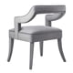 thumbnail image 3 of Silla de comedor TOV Furniture Tiffany tapizada en gris, 3 of 6