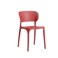 Tevere - Silla De Exterior E Interior Apilable Marilyn Moderna - Roja