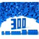 thumbnail image 1 of 300 piezas de bloques de construcción a granel, bloques azules de 5 tamaños, compatibles con LEGO y con piezas, juguetes creativos de construcción para niños y niñas de 6, 7, 8, 9 y 10 años, 1 of 7
