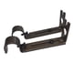 thumbnail image 4 of Soporte de gancho para soporte de pared ajustable para barra de poste de metal de 2 piezas marrón gancho, 4 of 5