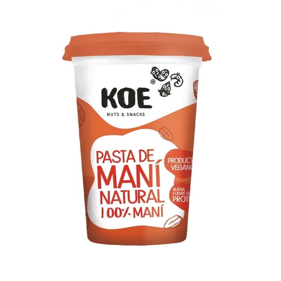 KOE PASTA DE MANI NATURAL 100% 500g