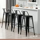 thumbnail image 2 of Taburete Tolix Acero con Respaldo - Negro, 2 of 3