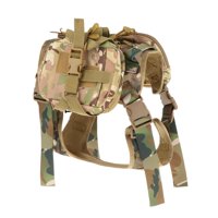 Magideal - Mochila De Senderismo Para Perros, Bolsa Para Sillín, Arnés Con Bolsillos Laterales Extraíbles, Mochila De Nailon Para Perros De Caza Para Viajes De , M M