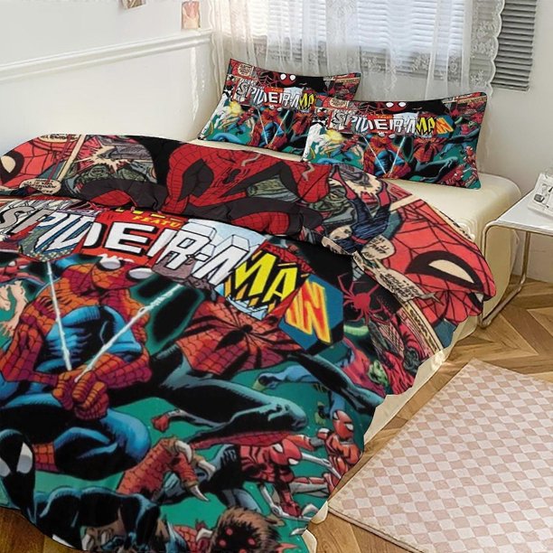 Spidean Bedding Se for Kids Men Women Twin Size3s Comforter Cover And Pillowcases-