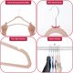thumbnail image 3 of Perchas de terciopelo rosa LDC LUX DECOR COLLECTION, paquete de 30, antideslizantes, 3 of 9