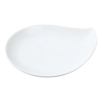 Plato Yanco Ml-806 En Forma De Hoja De 14,6 Cm De Porcelana Superblanco