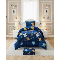 Mylhogar - Juego De Cubrecama Más Sábanas Con Chiporro Plaza Y Media Extra Suave Térmico Premium