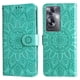 thumbnail image 3 of Funda tipo cartera FOXDOCK para OPPO A79 5G , diseño girasol en relieve, cuero PU, cierre magnético, soporte y tarjetero, 3 of 5
