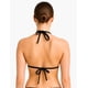 thumbnail image 2 of Bikini estilo triangulo con bordes ovalados color negro Talla M, 2 of 4