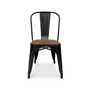 Vitelio - Pack 4 Sillas Tolix De Madera Comedor