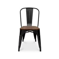 Vitelio - Pack 4 Sillas Tolix De Madera Comedor