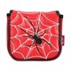 thumbnail image 2 of Universal Golf Mallet Putter Cover Cuadrado Headcover Cierre Magnético Guard Spider Red, 2 of 5