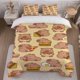 thumbnail image 1 of Capybara Food-Themed Wallpaper And Bedding Set Including a Duvet Cover And Pillowcases. Soft And Comfortable, 1 of 1
