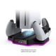 thumbnail image 2 of Base de refrigeración RGB para PS5 Pro/PS5 Slim Consola Edición Digital de Disco con ventilador de refrigeración ajustable de 4 velocidades, soporte de carga para controladores de juego, 2 of 9