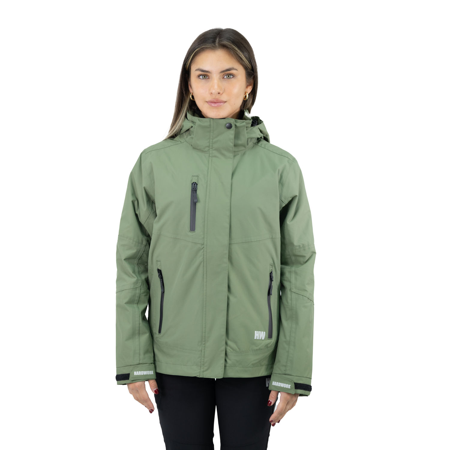 Hardwork - Parka Desmontable Hw Reno 3 En 1 Mujer Verde Oliva