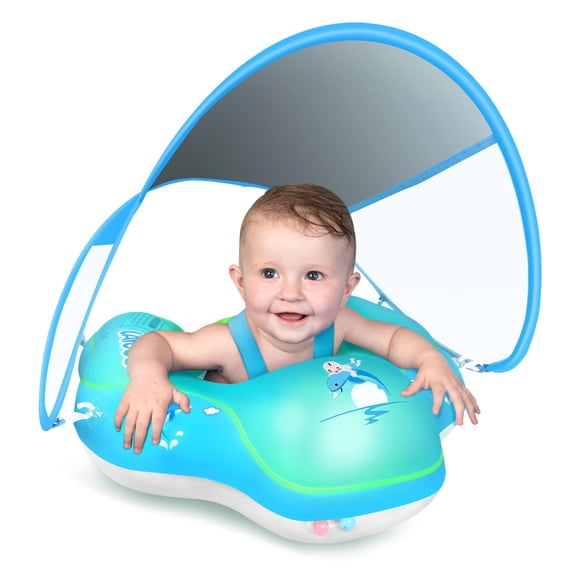 Flotador de natación para bebés LAYCOL, piscina inflable con toldo solar de 3 a 36 m