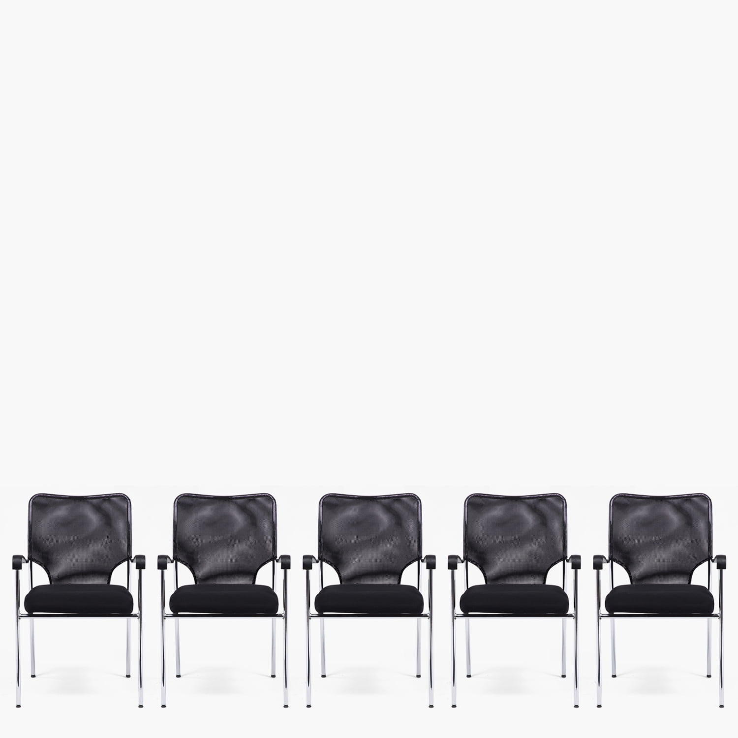 Form Office - Pack 5 Sillas Visita Strong Negro
