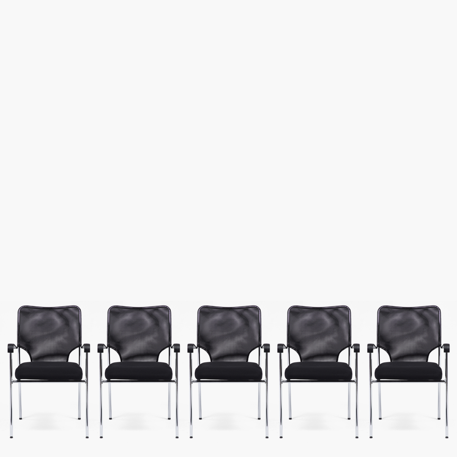Form Office - Pack 5 Sillas Visita Strong Negro