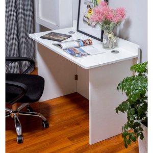 Portal Center - Escritorio Plegable 100 Cm Blanco Minimalista