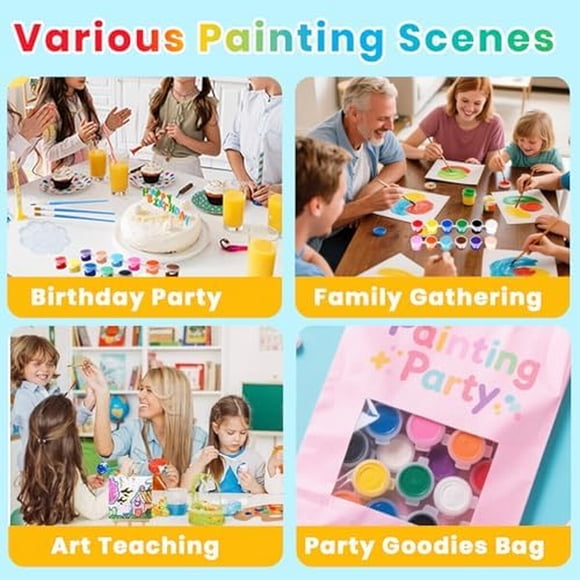 Set Pintura Acrílica Mini Celepen 12 Colores Lavable 12 Pack