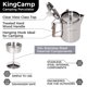 thumbnail image 3 of Cafetera KingCamp de 9 tazas, acero inoxidable con mango de madera, 3 of 6