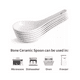 thumbnail image 3 of Pack 50 Cucharas De Ceramica Ceviche Aperitivo Coctel Blanco, 3 of 3