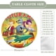 thumbnail image 2 of Futurama-theme Fitted Round Tablecloths Elastic Edged Table Covers Waterproof Table Cloth for Kitchen Holiday Party Tables Decor 120cm, 2 of 6