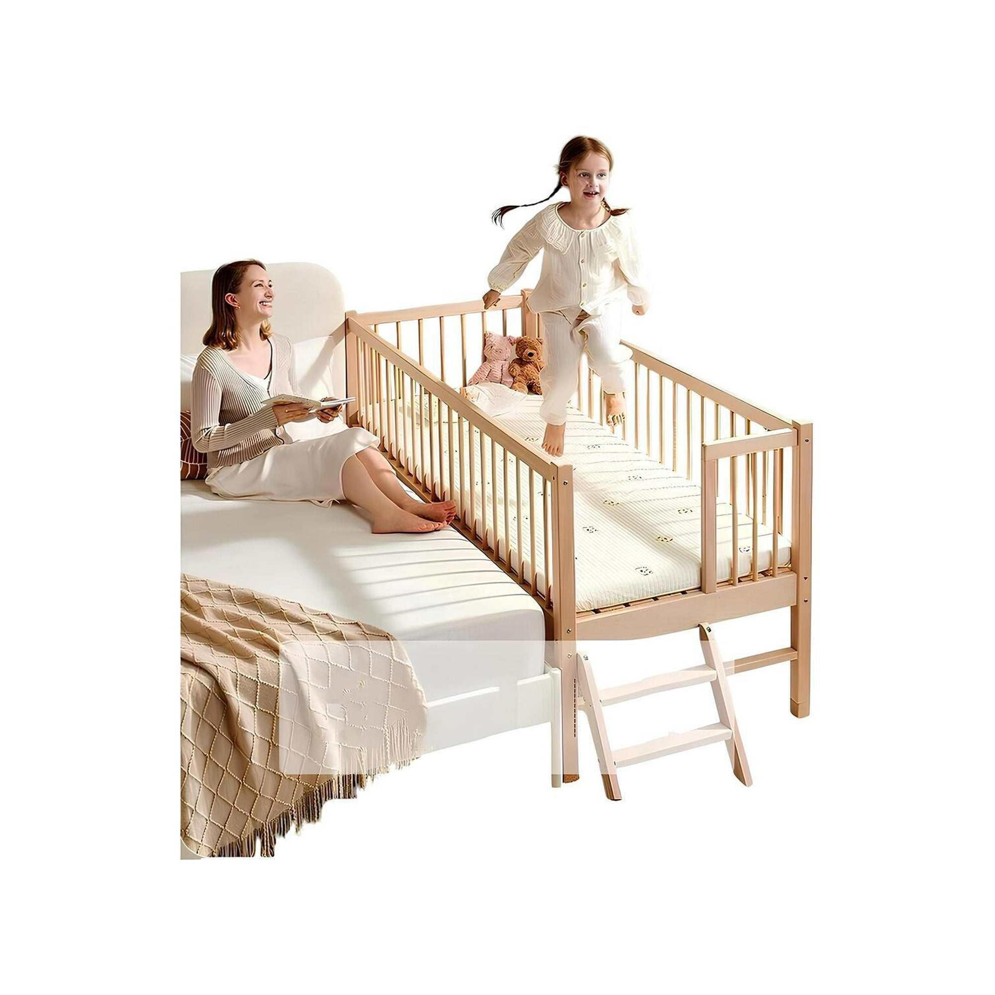 Cama Colecho 4 Laterales Con Colchón Y Sabana Plus Lubabycas