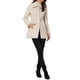 thumbnail image 2 of INSPIRE CHIC Abrigo de Invierno para Mujer con Cuello Abatible y Botonadura Simple con Bolsillos S Blanco Crema, 2 of 6